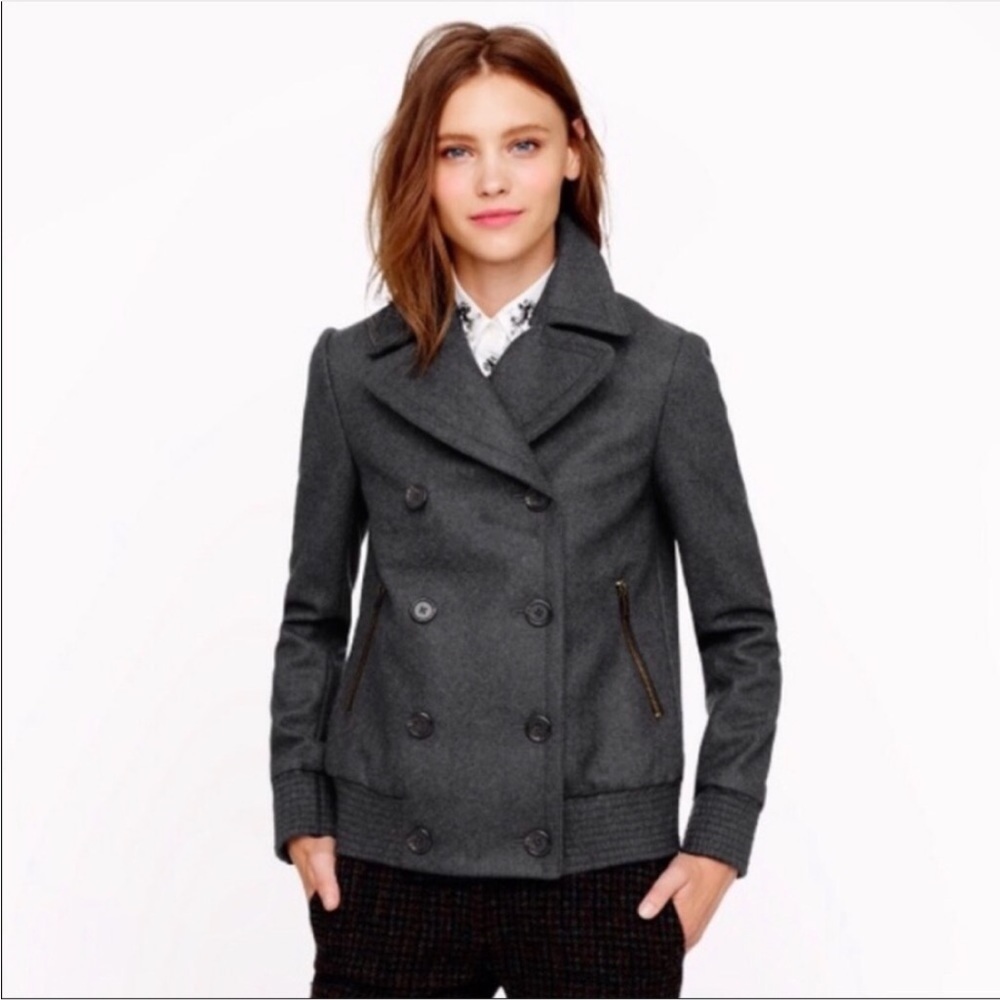 J. Crew Bomber Peacoat Jacket